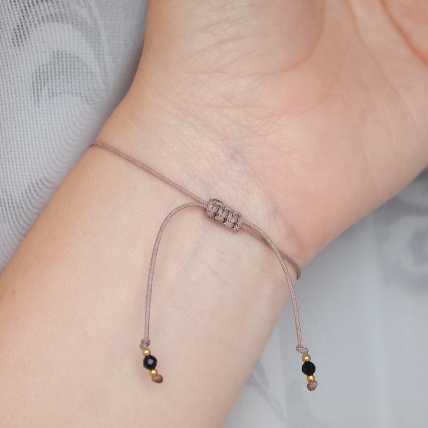 Empath protection bracelet with raw tourmaline