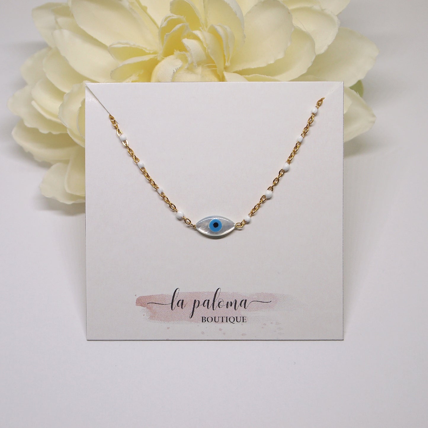 dainty protection eye anklet, everyday jewelry