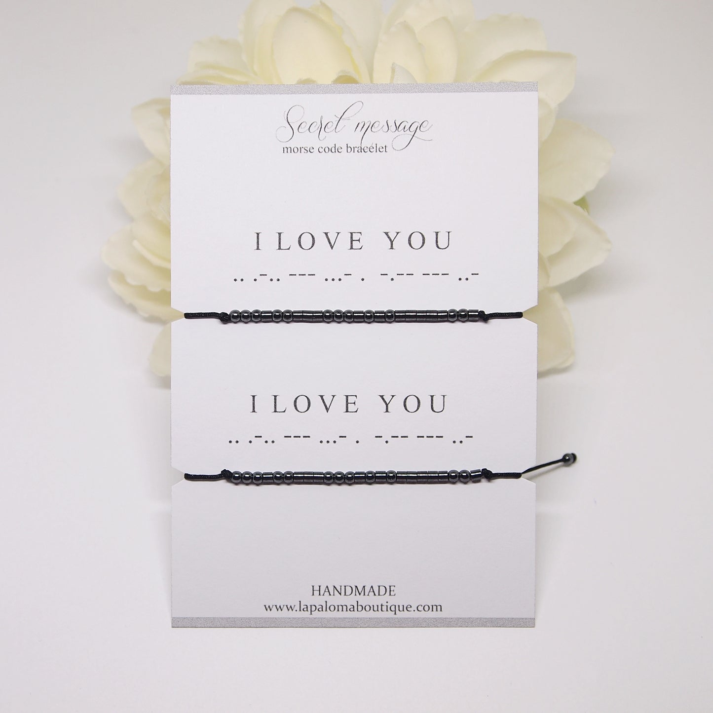 i love you morse code bracelet, couples matching bracelets