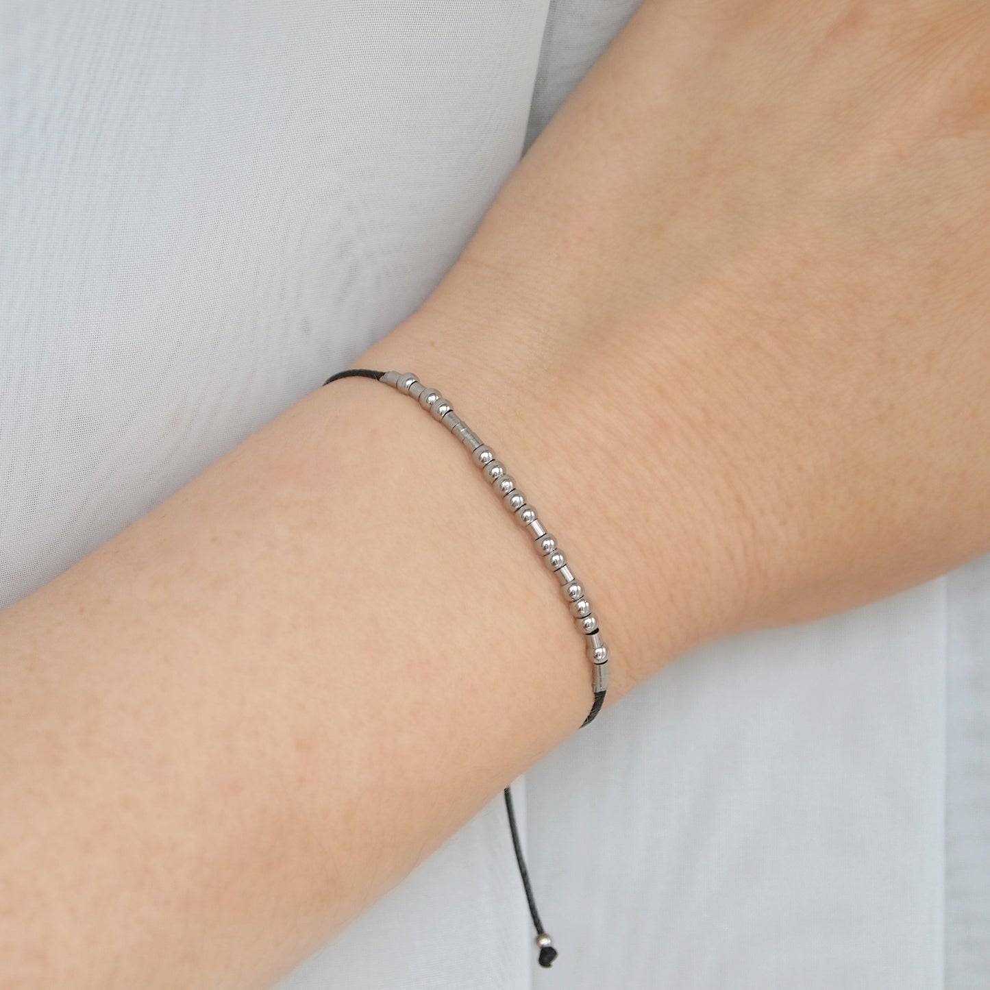 personalized name morse code bracelet