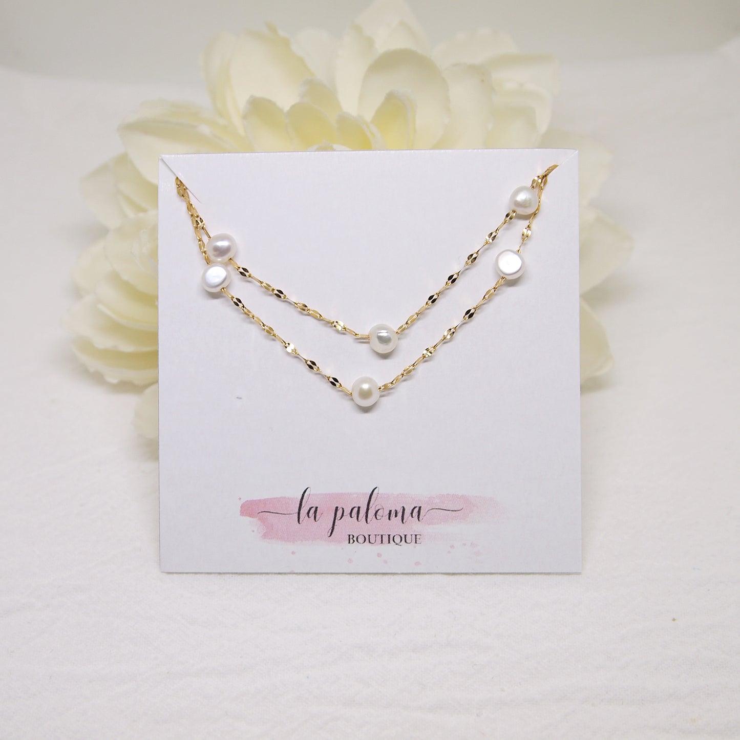 natural freshwater pearl necklace, woman jewelry