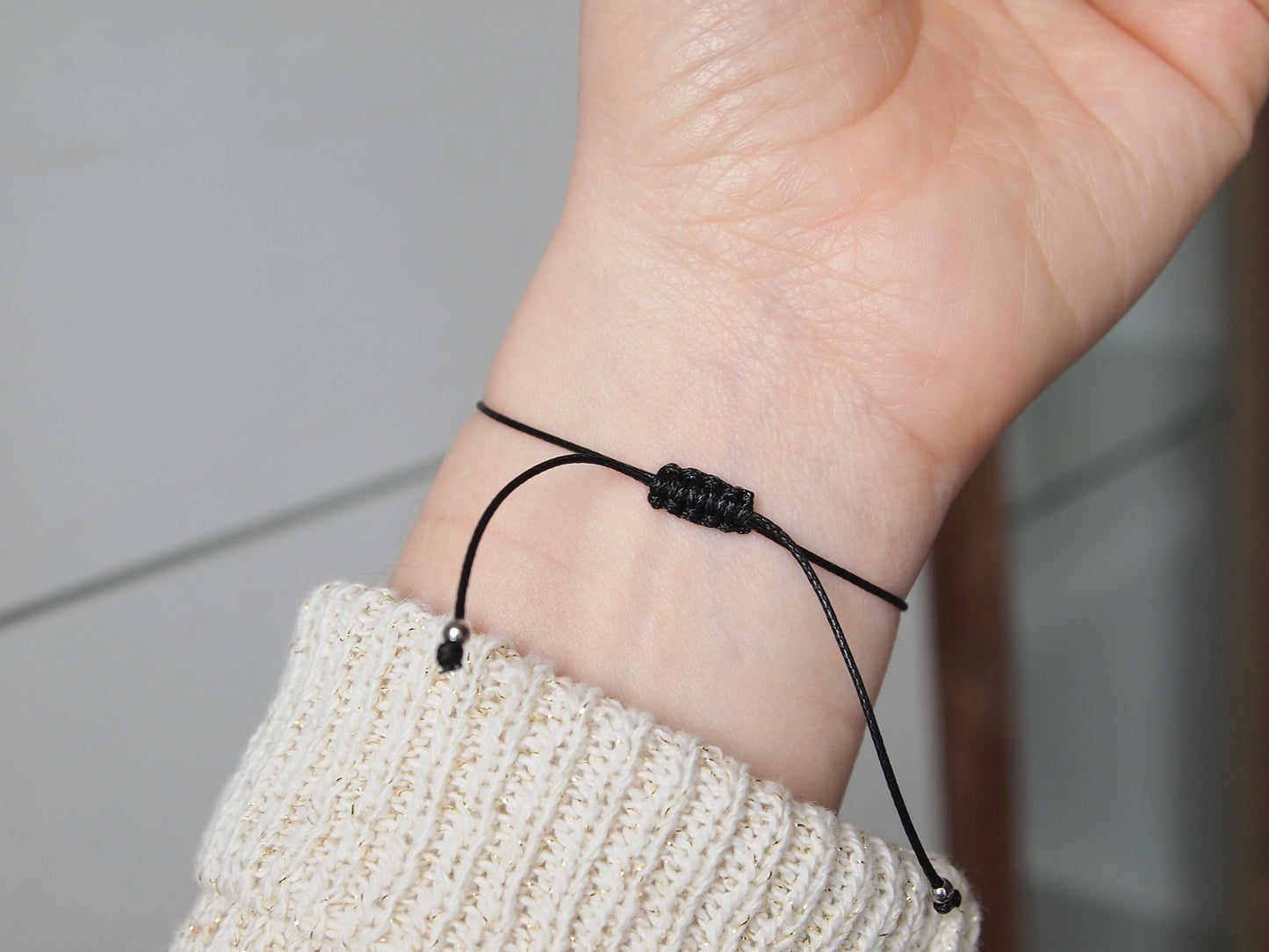 Personalized morse code bracelets, set of 2