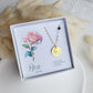 custom engraved necklaces with birth flowers