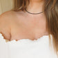 very fine and delicate black tourmaline neckalce, perfect little accent