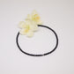 stretchy no clasp anklet for women, made with natural black tourmaline