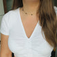 natural black tourmaline choker, delicate jewelry or woman
