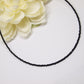 simple natural black tourmaline neckalce, everyday woman choker