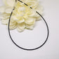 natural black tourmaline necklace, simple gemstone jewelry