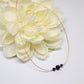minimal black tourmaline necklace on cord