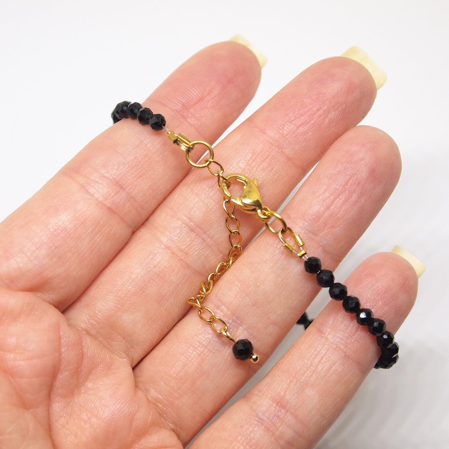 Simple Black tourmaline bracelet