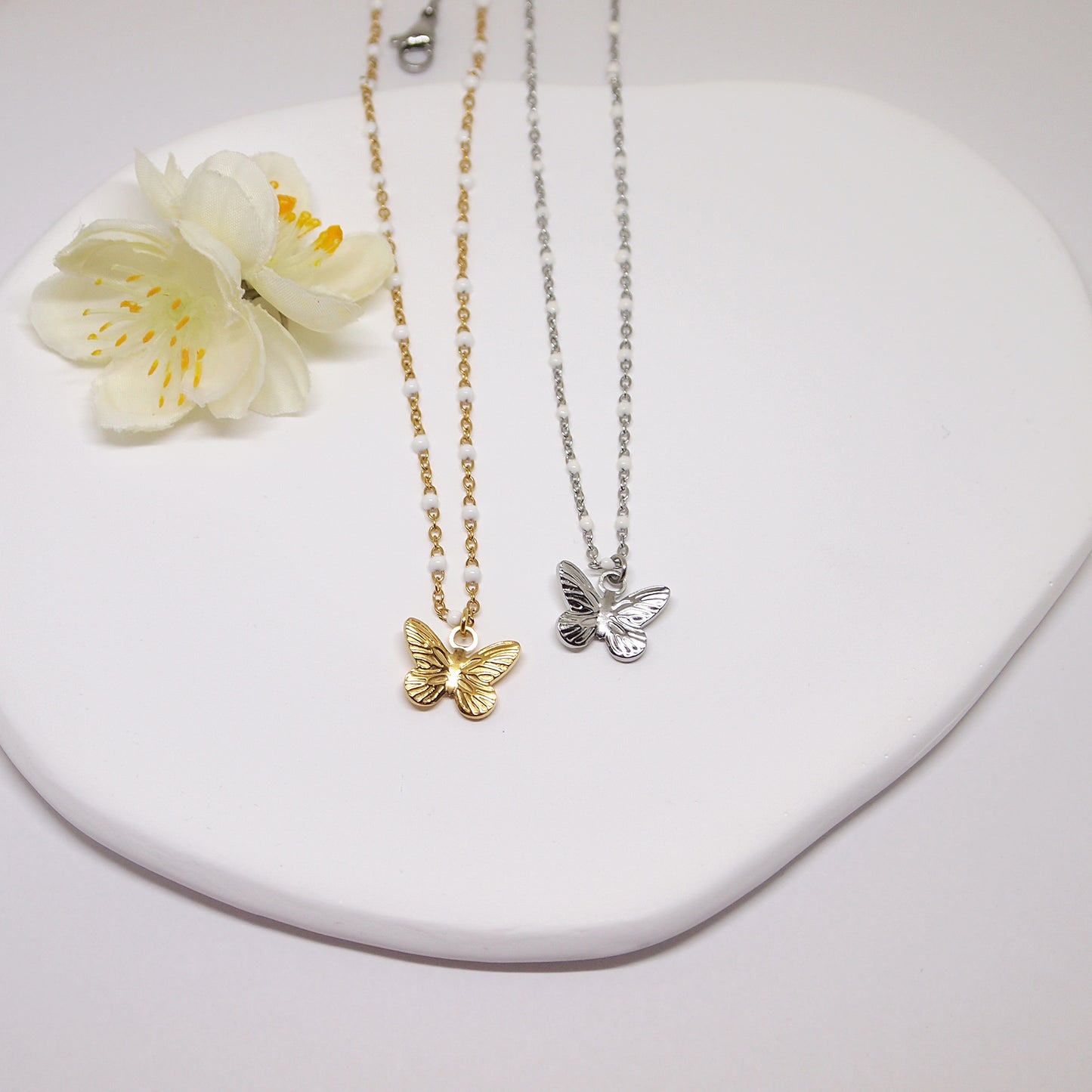 Butterfly charm necklace