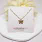 Butterfly charm necklace