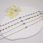 protection eye anklets on beaded chain
