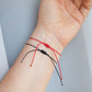 Evil eye red string cord bracelet