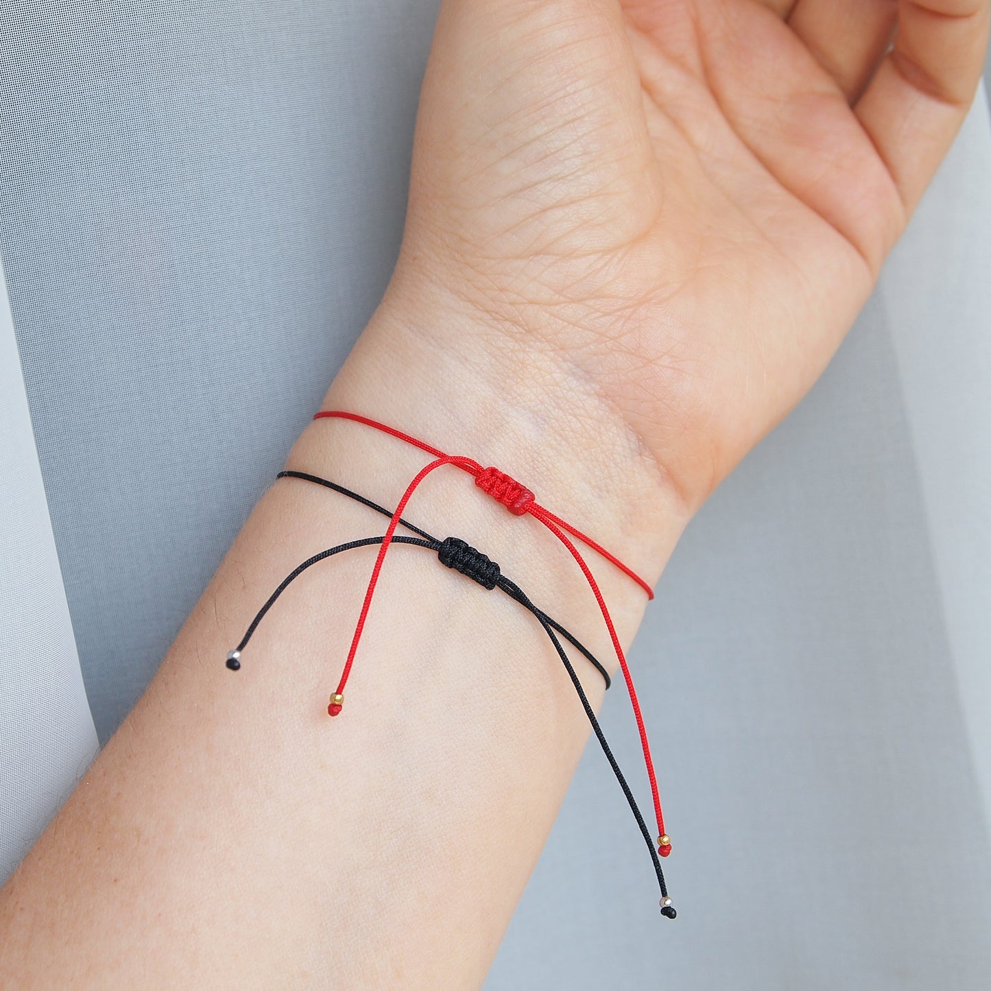 Evil eye red string cord bracelet