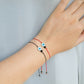 red string protection bracelet with turkish eye and black tourmaline