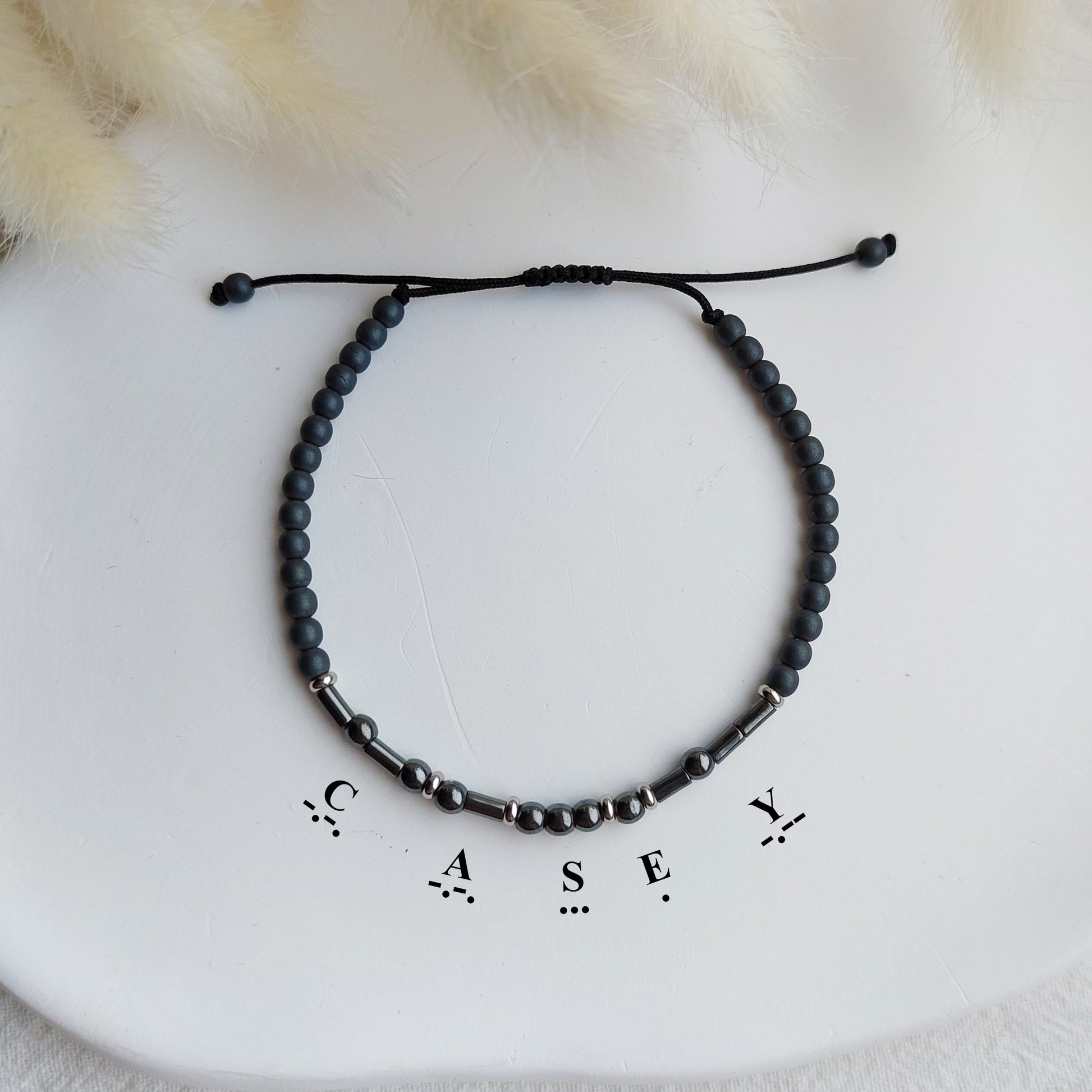 morse code bracelets with names, gift for couples, wedding gift, valentines day gift