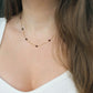 Garnet chain necklace