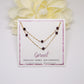 delicate garnet chain neckalce, natural garnet jewelry