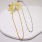 Gold lip-shaped chain necklace