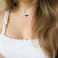 delicate beaded lapis lazuli necklace