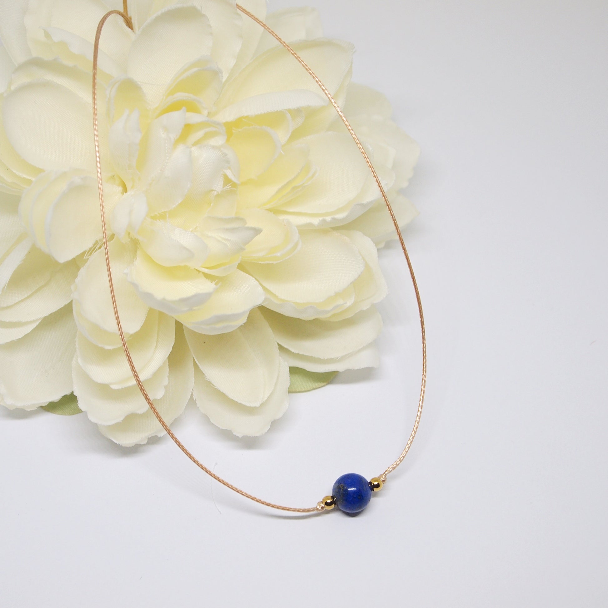 simple lapis lazuli necklace