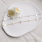 white pearl butterfly choker necklace