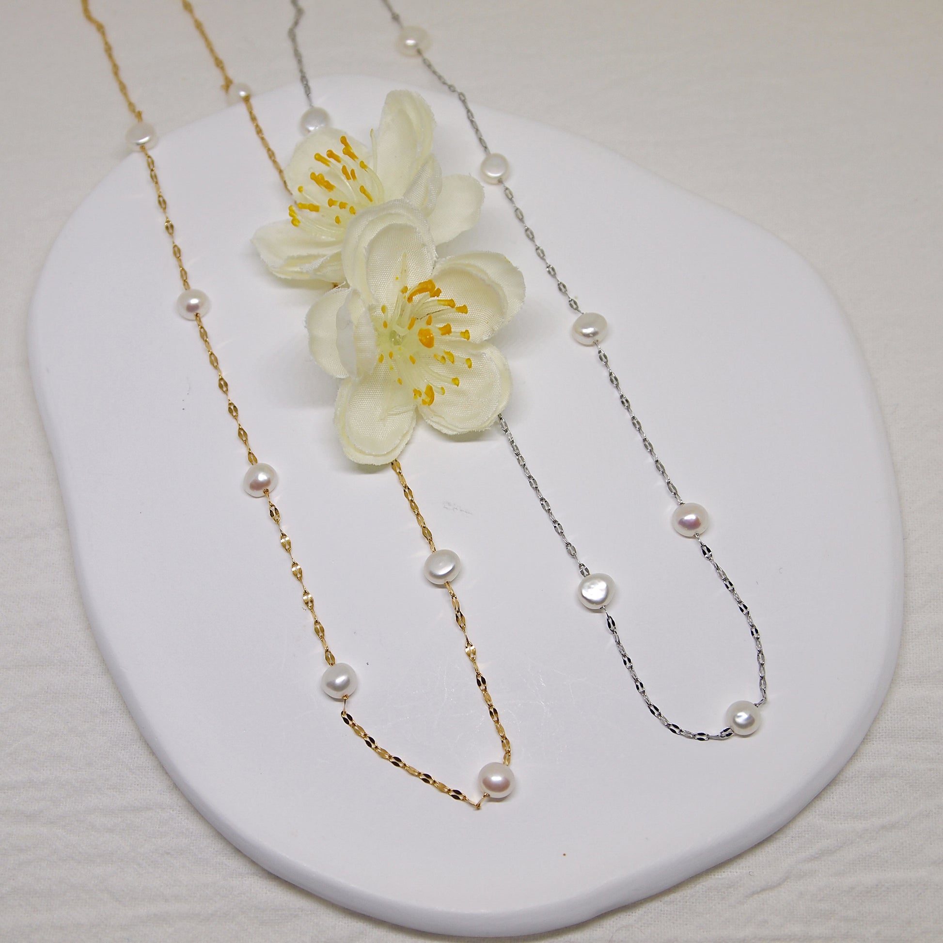 natural irregular pearl necklace choker