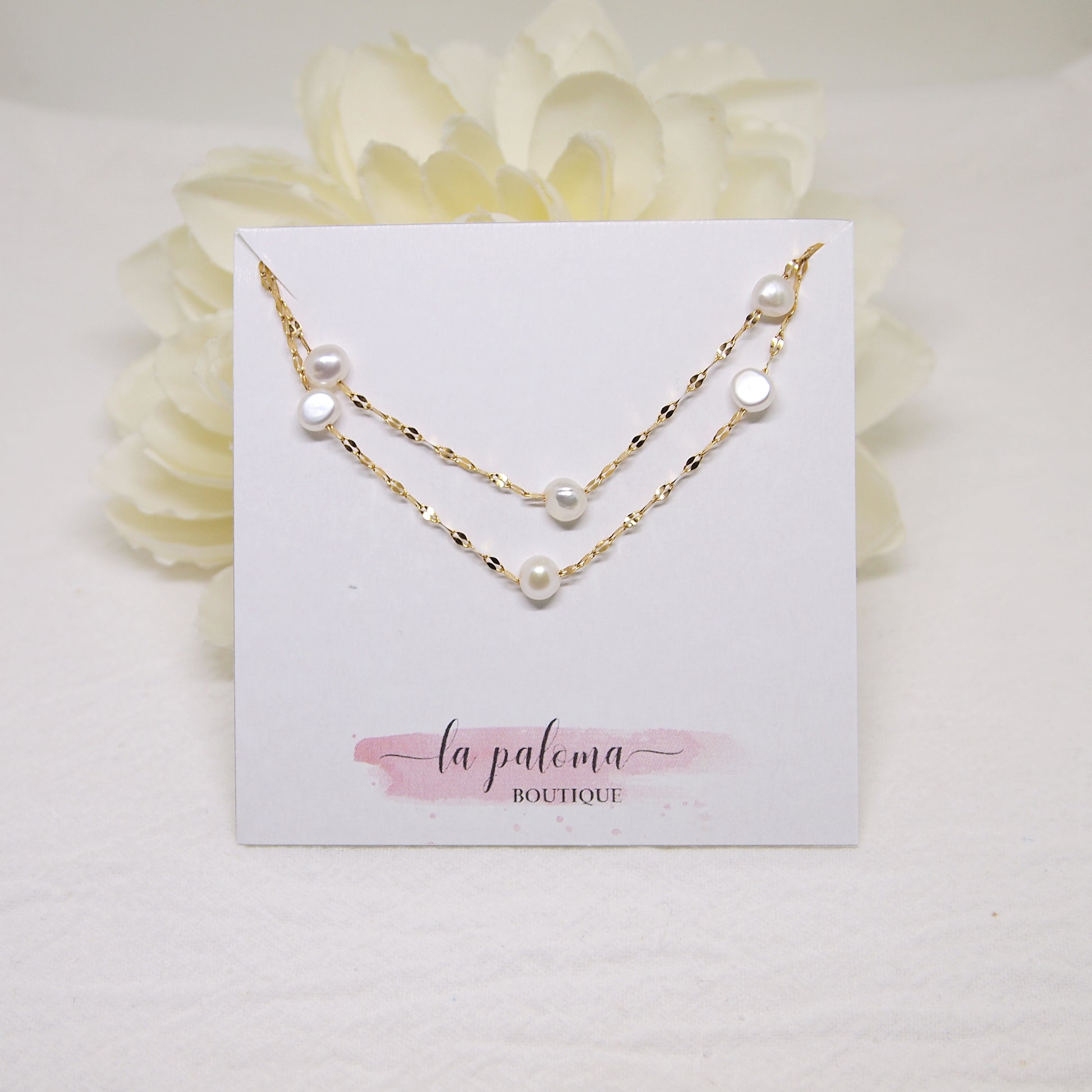 natural freshwater pearl necklace, woman jewelry