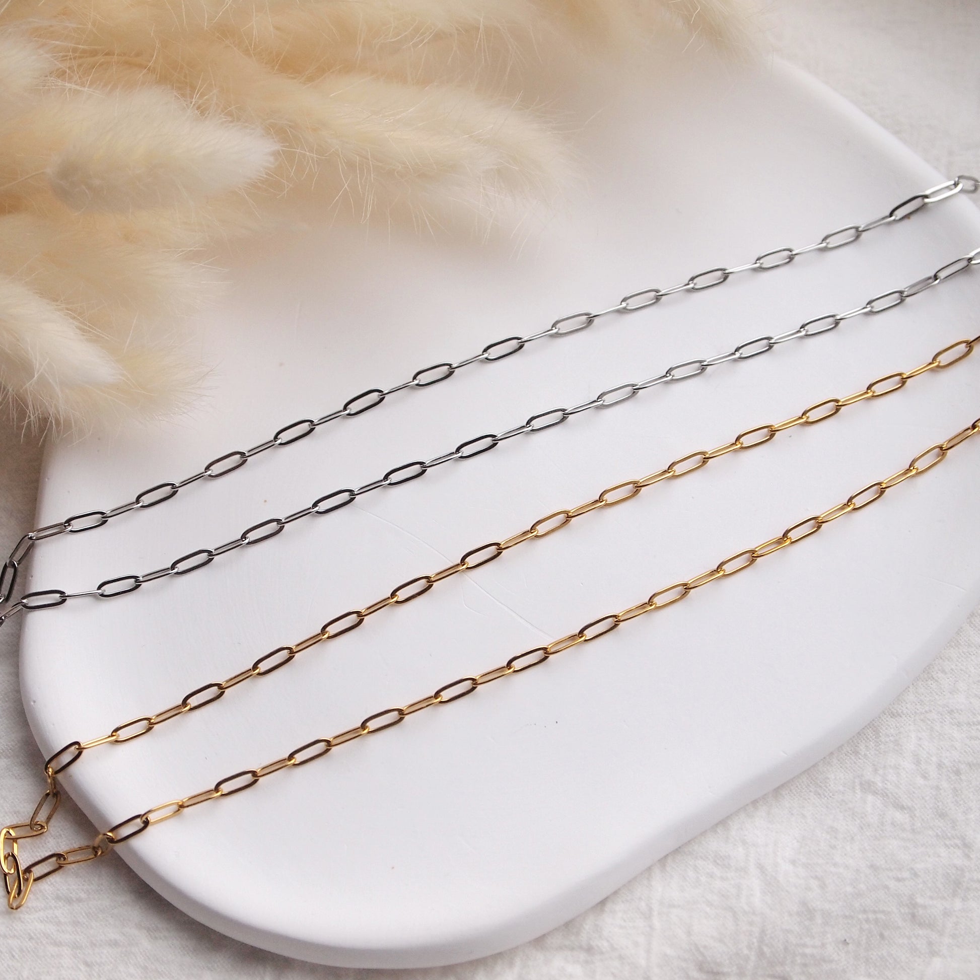 paperclip woman necklace 