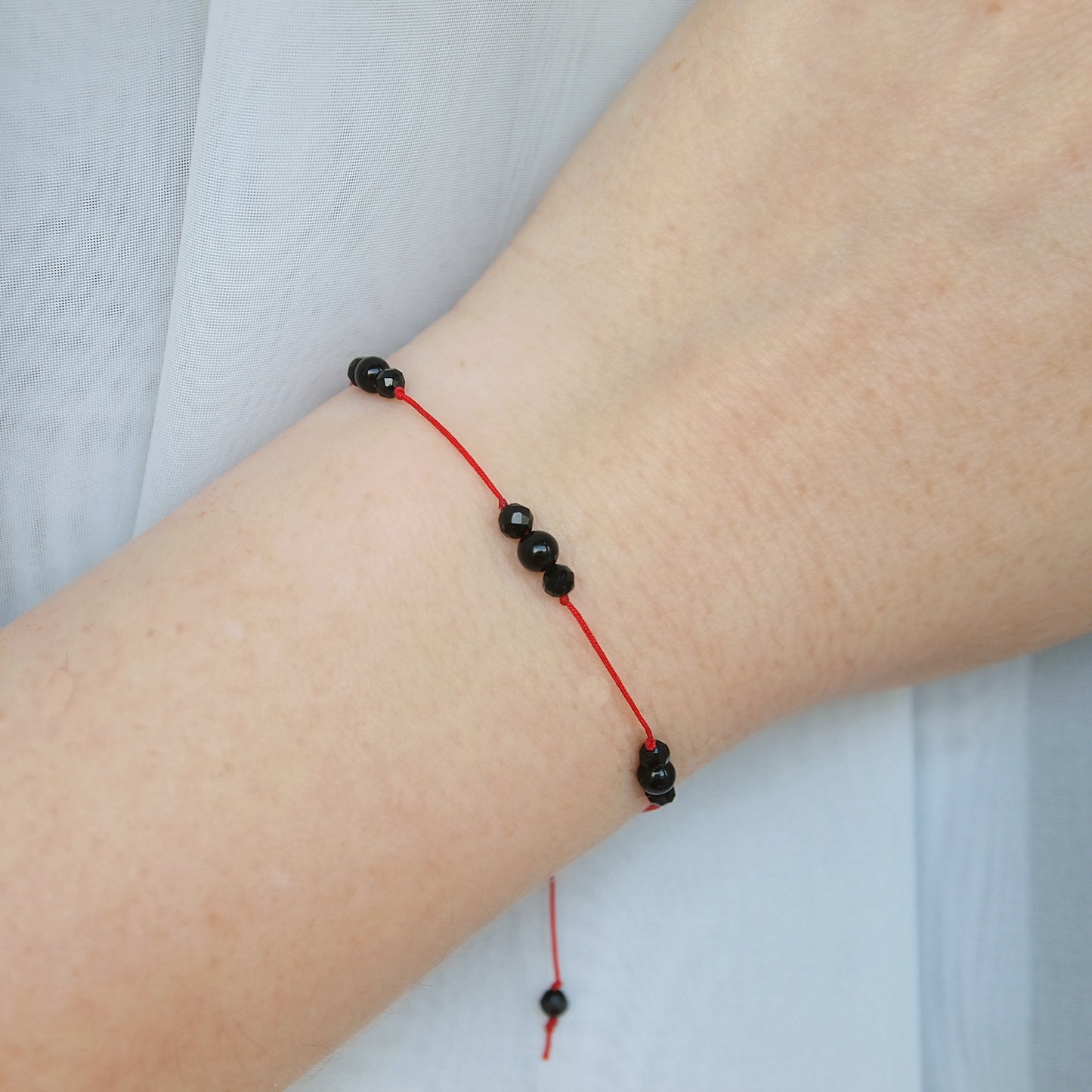 beaded black tourmaline protection bracelet