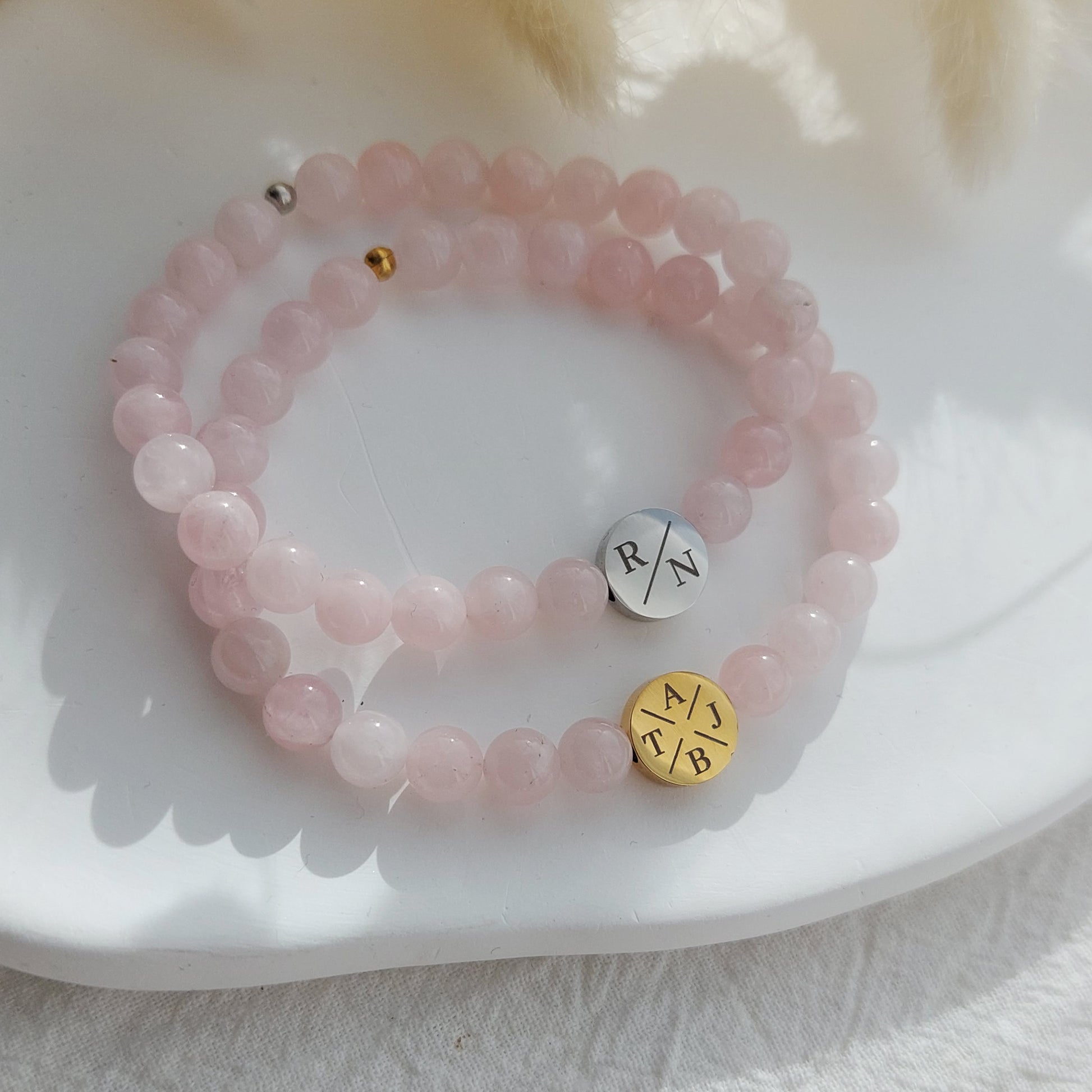 personalized gift for mothers day, rose quartz jewelry