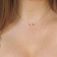 rose quartz woman necklace, gemstone jewelry