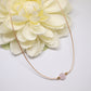 minimalist rose quartz choker, everyday jewelry for woman
