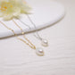 natural freshwater pearl necklace, delicate pearl jewelry