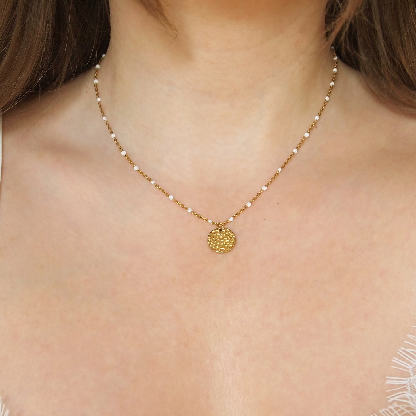 everyday layered necklace in gold