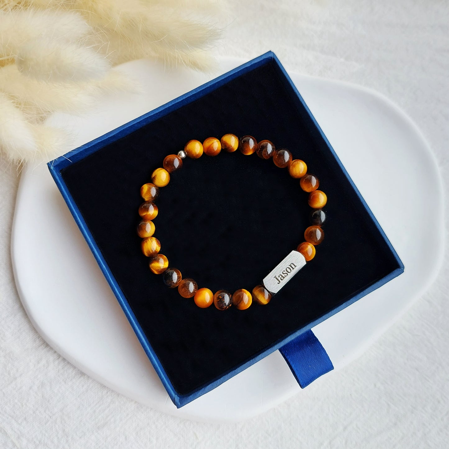 personalized mens names bracelet, gift for dad or grandfather