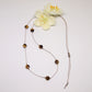 natural tigers eye choker on cord, adjustable size fits all