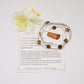dainty gemstone choker with tiger eye coin beads, gift for her