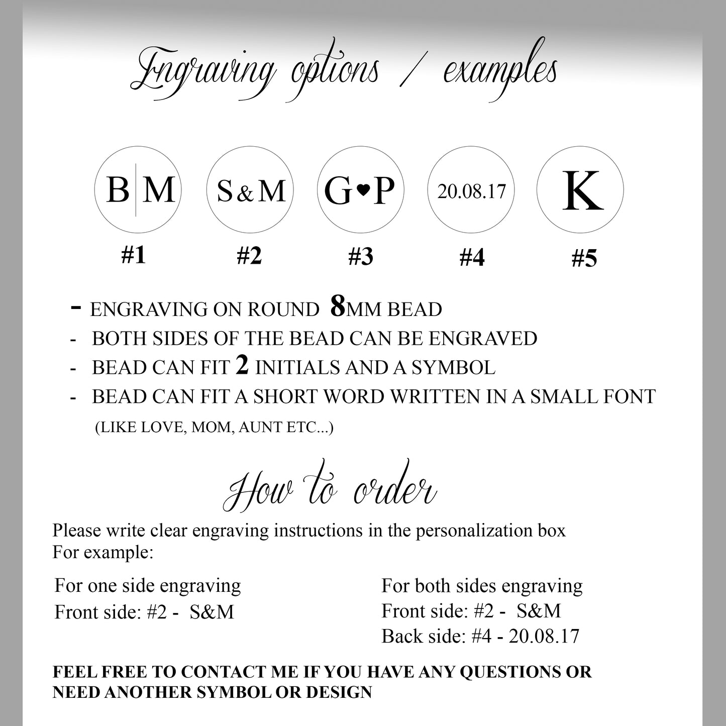 Magnesite bracelet with personalization