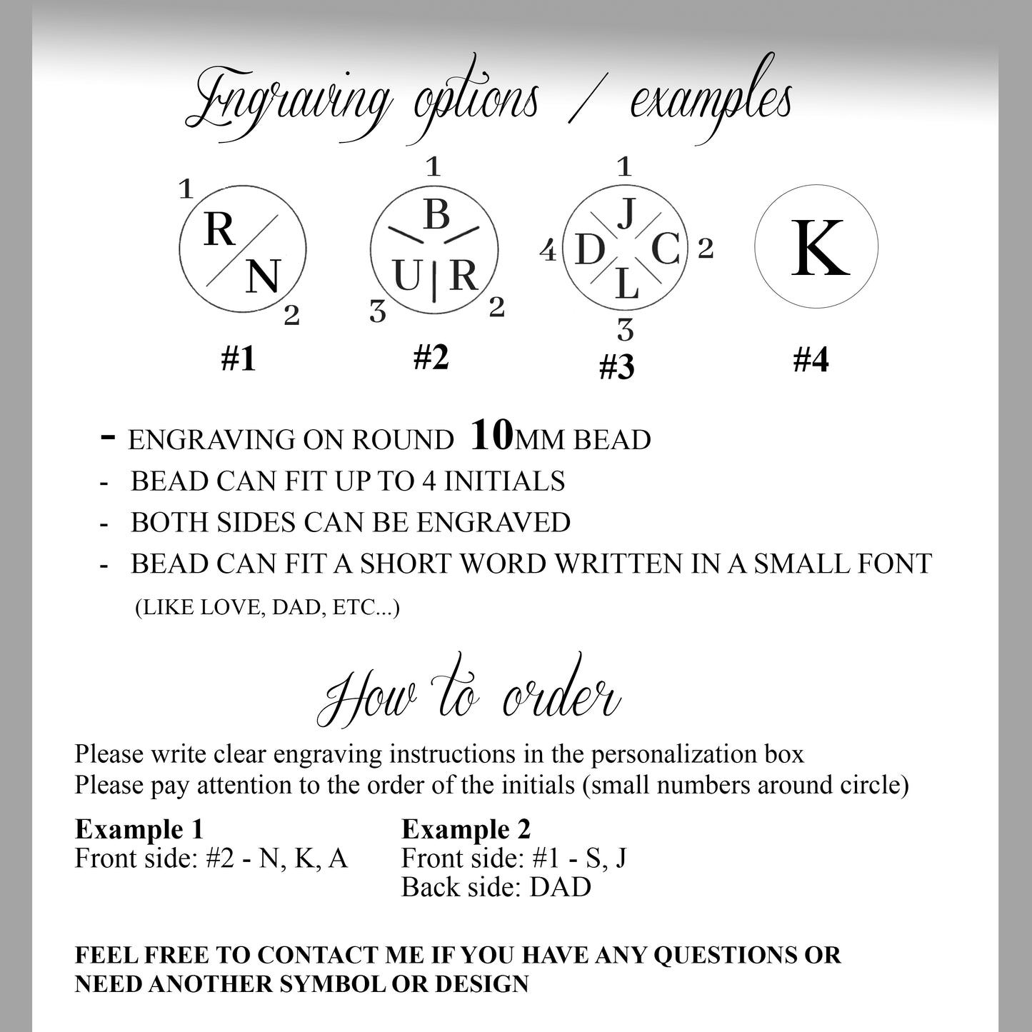 Custom engraved mens agate bracelet