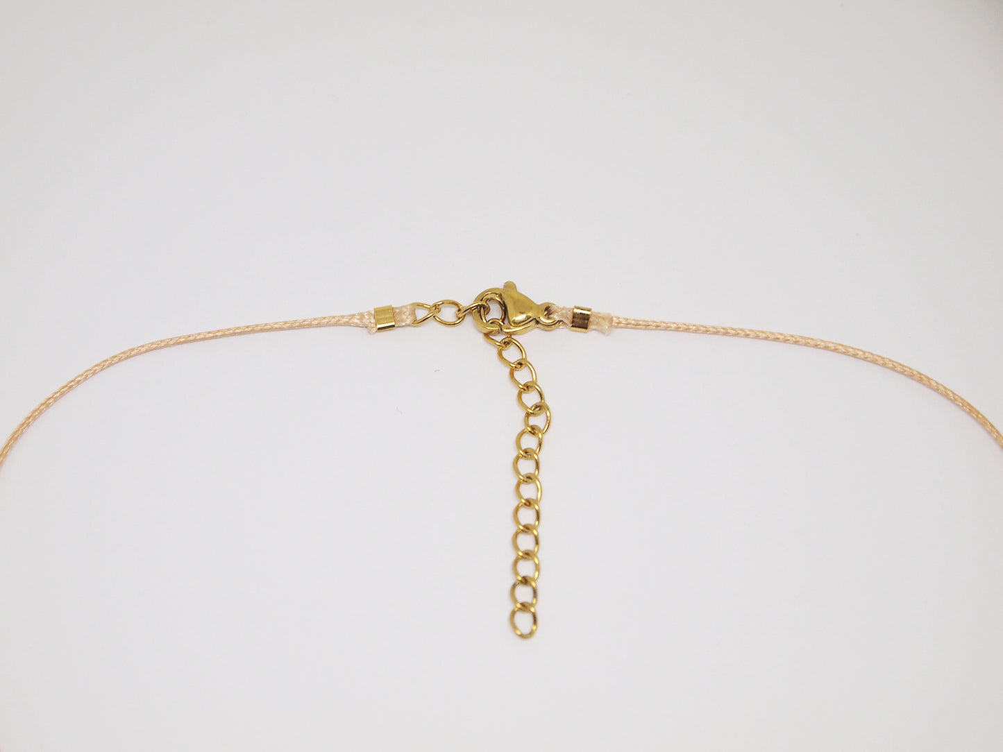 Beaded Angelite cord necklace