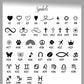 symbols available for engraving