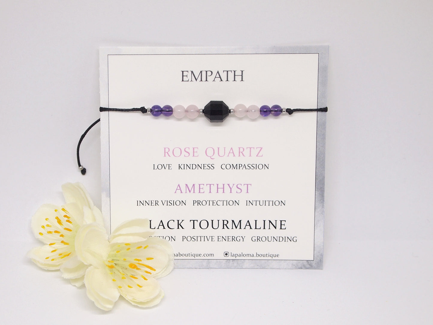 empath protection crystal bracelet