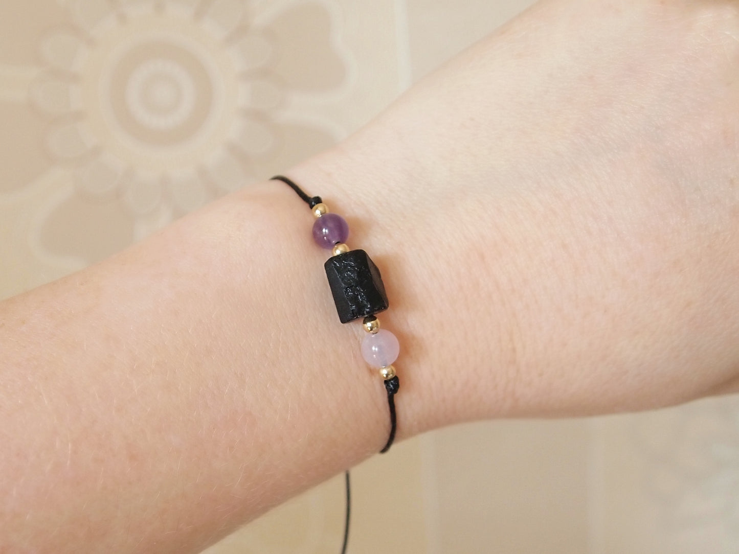 empath protection bracelet with brack tourmaline