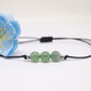 heart chakra gemstones, green aventurine bracelet on cord