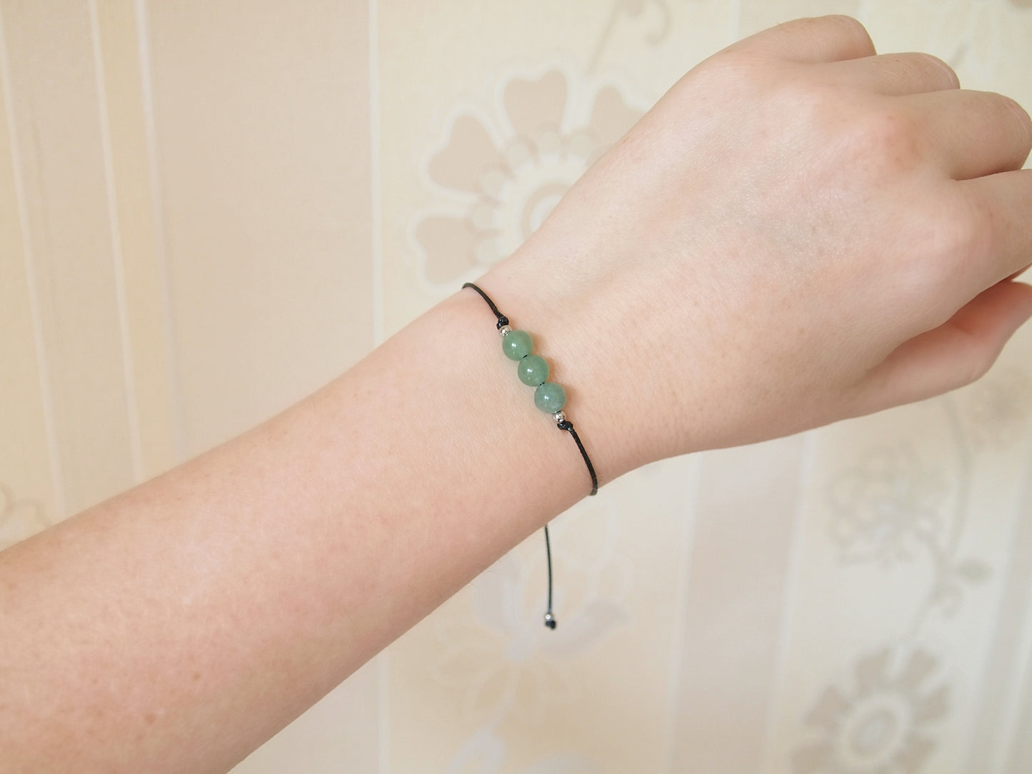 heart chakra healing bracelet, green aventurine jewelry