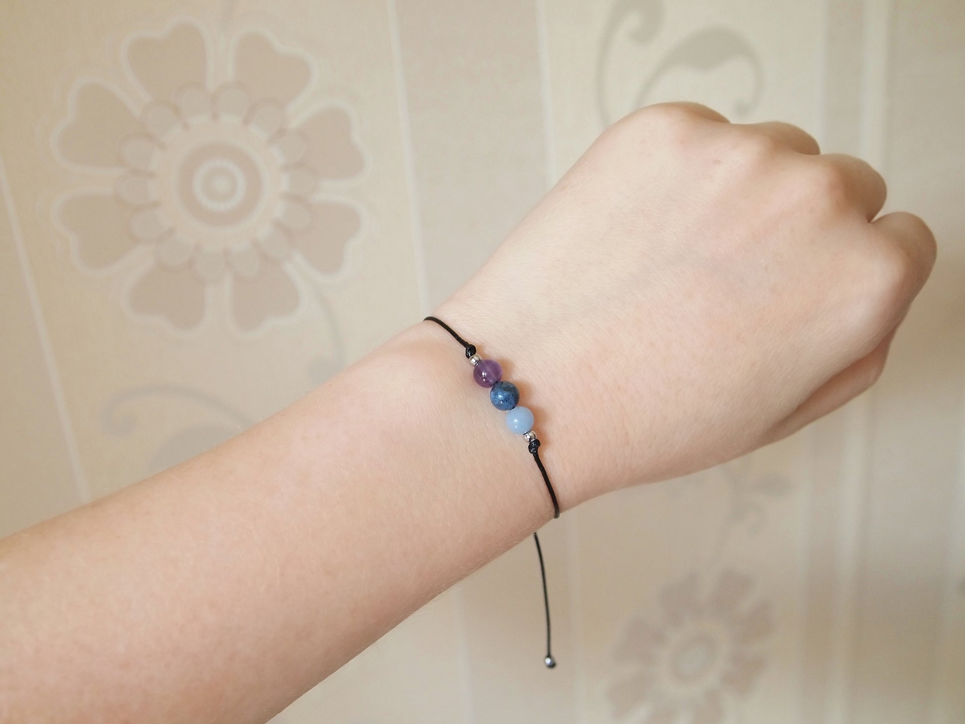 beaded gemstone bracelet for intuition