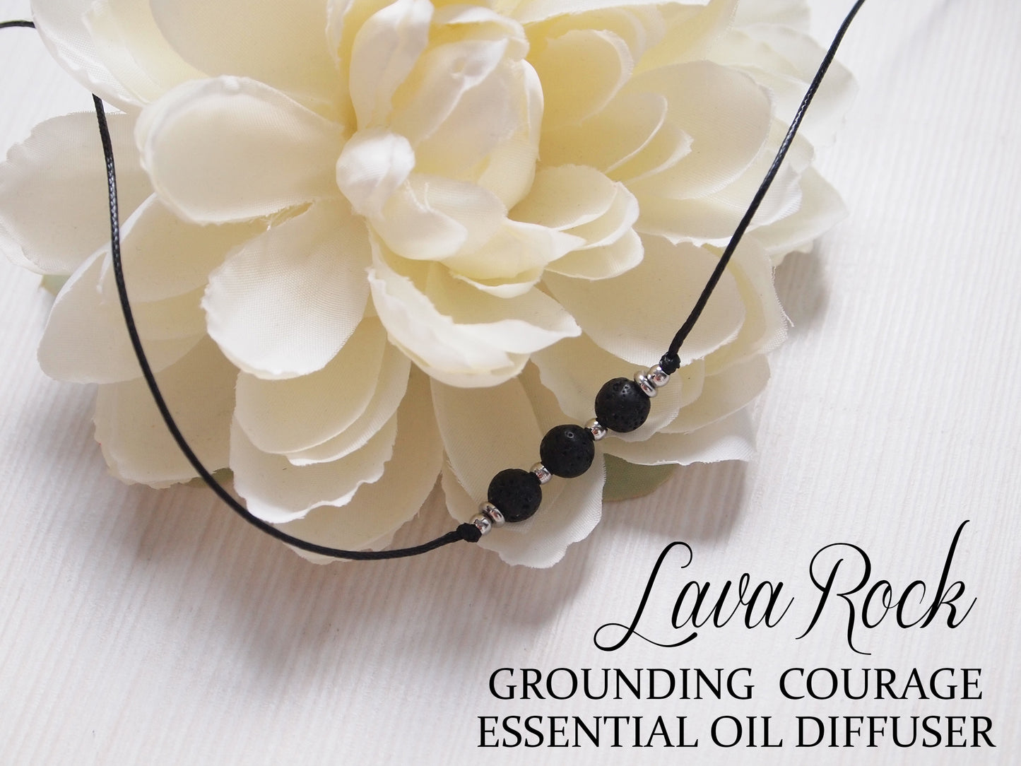 lava stone necklace, essential oil diffuser