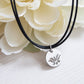 lotus flower choker, yoga lotus necklace